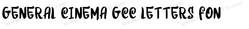 General Cinema GCC Letters Font字体转换